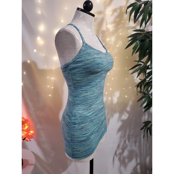 Lululemon Athletica Power Y Spacedye Shelf Bra Luon Yoga Tank Top Womens Size 4 - Picture 2 of 9